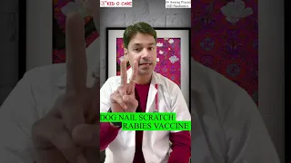 RABIES Vaccine in Dog Nail Scratch by Dr Anurag Prasad (Hindi) #shorts