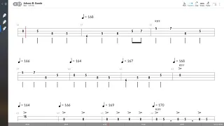 Chuck Berry - Johnny Be Goode (BASS TAB PLAY ALONG)