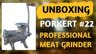 PORKERT #22 PROFESSIONAL MEAT GRINDER UNBOXING || ZEL IN PARADISE