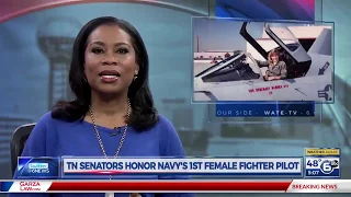 Tenn Senators Honor Navy's First Female Fighter pilot Capt Rosemary Mariner