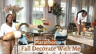 MARATHON  FALL 2023 | DECORATE WITH ME & TOUR |  FALL DECORATION IDEAS | How to Decorate for Fall