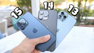 أفضل ايفون للشراء في 2024 - iPhone 13 vs 14 vs 15 Pro Max