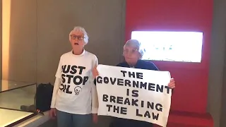 85- and 82-Year-Old Protest Against Climate Change