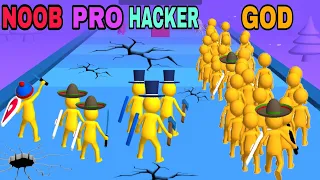 NOOB VS PRO VS HACKER VS GOD in Join Clash 3D- Join &Clash