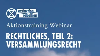 Legal Webinar #02: Versammlungsrecht