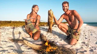 Surviving on Remote Island (Lobster Catch & Cook)