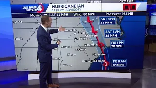 Hurricane Ian track shows new South Carolina landfall location, timing