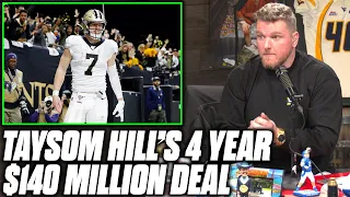 Pat McAfee Reacts To Taysom Hill's 4 Year $140M Contract