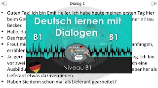 Dialoge B1  | Deutsch lernen durch hören | 5 |