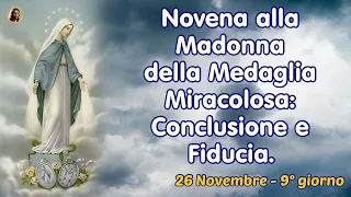 Novena alla Madonna della Medaglia Miracolosa: Conclusione e Fiducia. 26 Novembre - 9° giorno