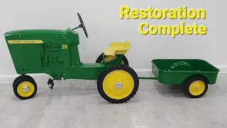 John Deere D63 pedal tractor final assembly