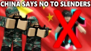 China says NO to Slenders (TikTok Roblox)