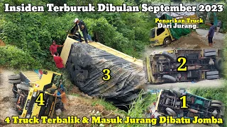 Insiden Terburuk Bulan September||Truck Gagal Nanjak & Terbalik Hingga Terjun Ke Jurang Dibatu Jomba