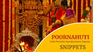 Snippets of Maha Poornahuti of Veda Purusha Saptaha Jnana Yajnam | Vijaya Dasami | Dasara 2023