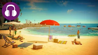 Chilling On An ITALIAN BEACH 💤 Relaxing HITMAN Ambience | Ocean Sounds
