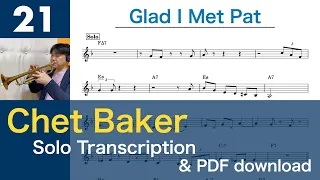 Glad I Met Pat [1979] (Chet Baker) Solo Transcription #21