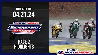 Supersport Race 2 at Road Atlanta 2024 - HIGHLIGHTS | MotoAmerica