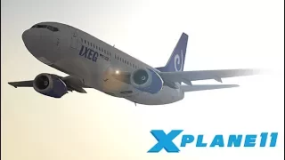 X-Plane 11. Boeing 737-300 . Москва - Нижний Новгород (UUEE - UWGG)