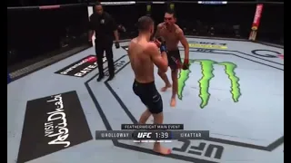 Max Holloway dodging punches & talking to commentators