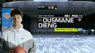 Ousmane Dieng selected No. 11 overall by the KNICKS, then traded to THUNDER | 2022 NBA Draft