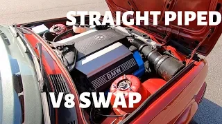 V8 SWAP SOUNDCHECK + quick tour of my V8 E30