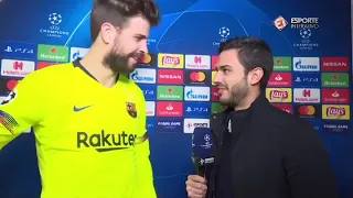 Marcelo Bechler entrevistando Gerard Piqué