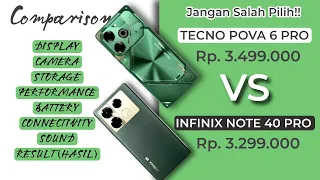 TECNO POVA 6 PRO 5G VS INFINIX NOTE 40 PRO 5G RILIS 2024 | TECNO POVA LEBIH UNGGUL??