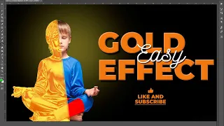 [Photoshop Tutorials] Gold Effect in Photoshop| Золотой эффект в фотошопе