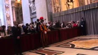 Mass procession - Pope Benedict XVI