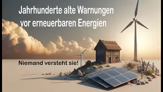 Unglaublich! Jahrhunderte alte Warnungen vor erneuerbaren Energien!