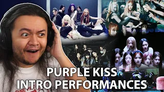 PURPLE KISS - All Intro Performance Videos | REACTION
