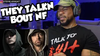 "CELEBS" TALKIN BOUT NF - DAMN I MISS THE WHOLE EMINEM/NF RAP BEEF...SMH (REACTION)