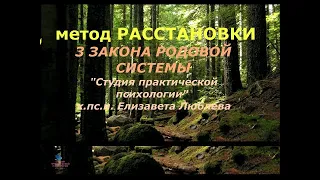 РАССТАНОВКИ | 3 закона родовой системы | #елизаветалюблева #студияпрактическойпсихологии