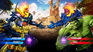 Dormammu & Thanos vs Dormammu & Hulk (Very Hard) Marvel vs Capcom | 4K UHD Gameplay