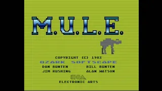 Real Atari 800 - M.U.L.E. Title (NTSC 60Hz)