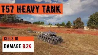 T57 Heavy Tank - МЕДАЛИ  ПУЛА, КОЛОБАНОВА - 10 ФРАГОВ - 8.2 УРОНА -  World of Tanks replays.