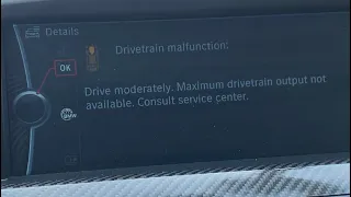 HOW to deal with BMW DRIVETRAIN MALFUNCTION WARNING