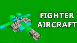 Redstone War Weapon Build (Fighter Aircraft) in Minecraft