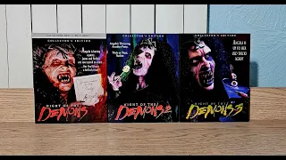 Night of the Demons 1, 2 & 3 4K UHD Blu-Ray Unboxing - Scream Factory