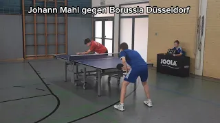 Highlights von Johann Mahl - 2 Spiele gegen Borussia Düsseldorf - Tischtennis 🏓