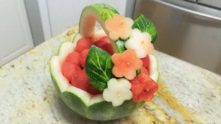 How to Make Mini Watermelon Bowl | Easy Watermelon Carving Like a Pro