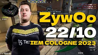 CSGO POV Vitality ZywOo (22/10) vs MOUZ (INFERNO) @ IEM Cologne 2023