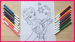 TÔ MÀU ELSA NỮ HOÀNG BĂNG GIÁ, HỌC TÔ MÀU - Color Painting Elsa (Chim Xinh)