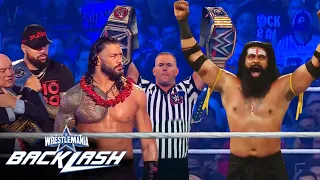 Full Match - Roman reigns Vs. Veer Mahaan : Wrestlemania Backlash 2022