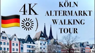 COLOGNE/KÖLN 🇩🇪 ALTERMARKT (OLD CITY) 4K WALKING TOUR