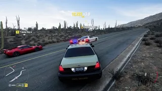 Forza Horizon 5 Insane Police chase Firebird & Ferrari. Back Road Trolling. Could not keep up.