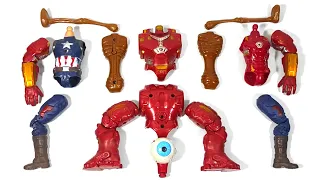 Merakit Mainan Captain America vs ironman vs Siren head vs Hulk Buster Avengers Superhero toys Story