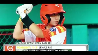 Cooper Hawkins RBI Double - 2021 LLWS "Pennsylvania vs Louisiana"