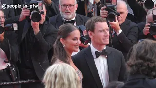 Alicia Vikander & Michael Fassbender on the red carpet at Cannes Film Festival - 21.05.2023