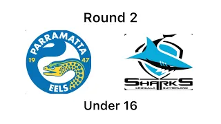 2024 - Parramatta Eels v Cronulla Sharks Under 16